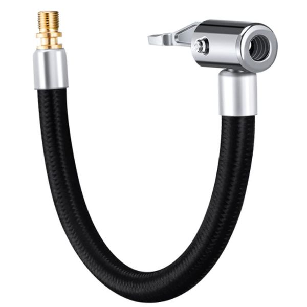 Car Motorcycle Air Pump Air Hose, Tire Valve Connection, Pipe Connection, Pump Extension Hose, Valve Extension Tube, Compatible with 32TPI/0.3 Inches, Nut Air Pump, Motorcycle Accessories (Hose Length 7.9 inches (200 mm))