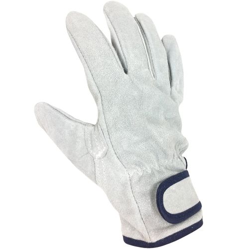 Ace AG441-3P Work Gloves, Cow Split Leather Gloves, Velcro Size, LL Size