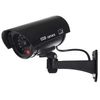 IR1100 Outdoor Black Security Camera Camera CCTV Dummy With Flashing LED with Screws