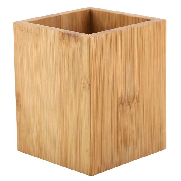 VIFERR Stiftehalter Holz, Bambus Stifteköcher Schreibtisch Holzstifthalter Stifte Organizer Bamboo Desk Pen Holder Büro Schule Aufbewahrungsbox