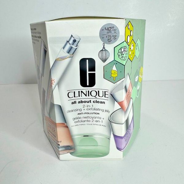 Clinique Take The Day Off All About Clean Ready, Set, Refresh, 7Pcs Set New