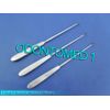 3 Sims Uterine Curettes  # 2 Sharp Blade OB/GYN Surgical Instruments
