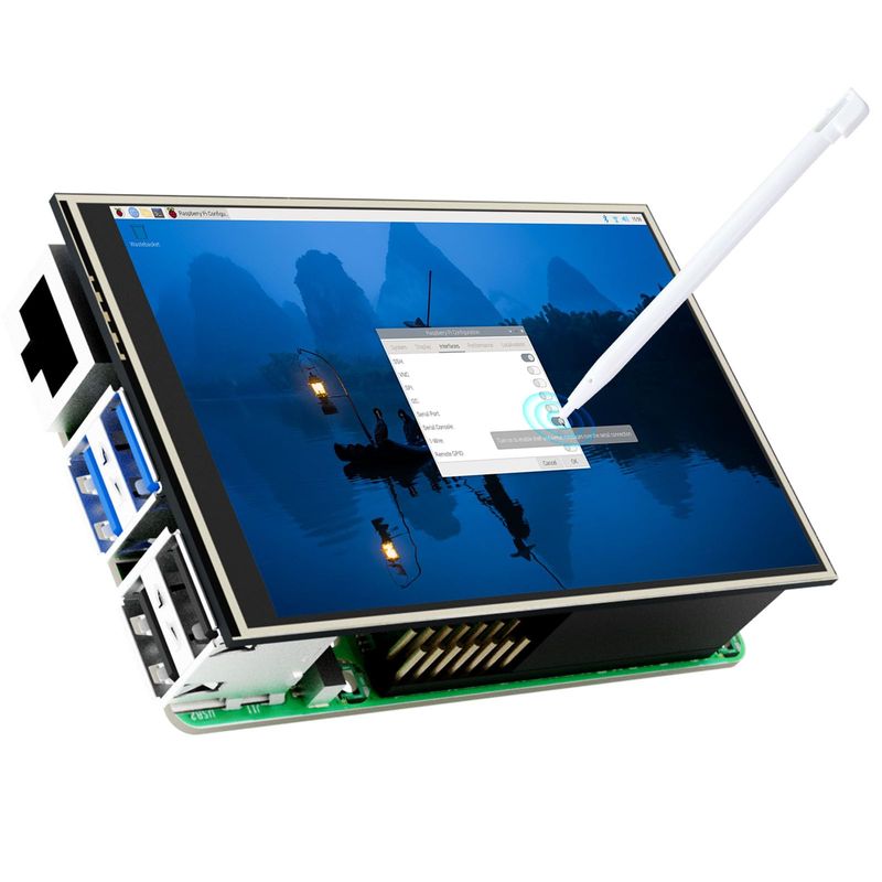 3.5 Inch Touchscreen for Raspberry Pi 5, 480 x 320 Pixels 60 FPS Mini ...