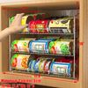 Simple Houseware Stackable Can Rack Organizer 17''W x 11.5''D x 14"H Chrome