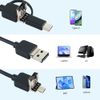 Endoscope, 3-in-1 Type-C USB inspection camera, 6 Adjustable Led Light,Inspection Camera Borescope,for Android mobile phone tablet PC desktop computer, Waterproof (3.5)