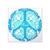 CafePress Funky Peace Sign Rectangle Sticker Square Bumper Sticker Car Decal