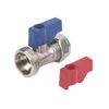 Washing Machine Valve Straight Handle Red Blue 15mm New
