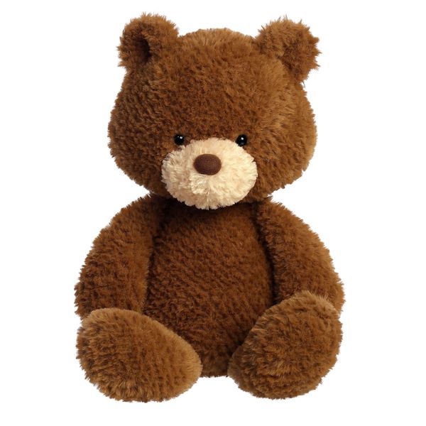 Aurora® Snuggly Riley Bear™ Stuffed Animal - Comforting Companion - Imaginative Play - Brown 13 Inches