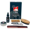 G.B.S Complete Beard Grooming Set, Scissors Black and Silver, Boar Bristle Beard Brush, Anti-static Multi Side Comb
