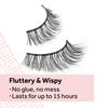 Eylure Pre-Glued Wispy Light Texture False Eyelashes, No.117 Twin Pack