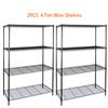 2 PCS 4-Tier Storage Rack Wire Shelving Unit 265 LB Capacity for Office Kitchen
