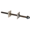 Cast Iron Radiator Stay/Bracket/Tie/Retainer/Fixing (Threaded, White)