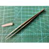 2pcs SMD/SMT Electronics Tweezers, Precision Ground Fine Tip, Stainless, 5", LOT