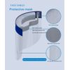 Safety Face Shield Protection Cover Guard Transparent with Elastic,2 pieces