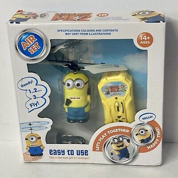 RARE Despicable Me 2 Flying Toy RC Helicopter Minion New In Box Never Opened