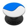 GEOMETRIC TWO TONE WAVE PATTERN AZURE BLUE AND WHITE PopSockets Swappable PopGrip