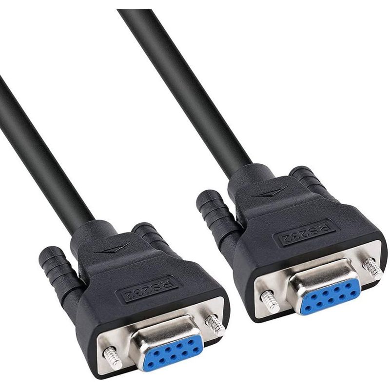 DTECH 0.5m Serial Cable Female to Female 9 Pin DB9 Port Straight ...
