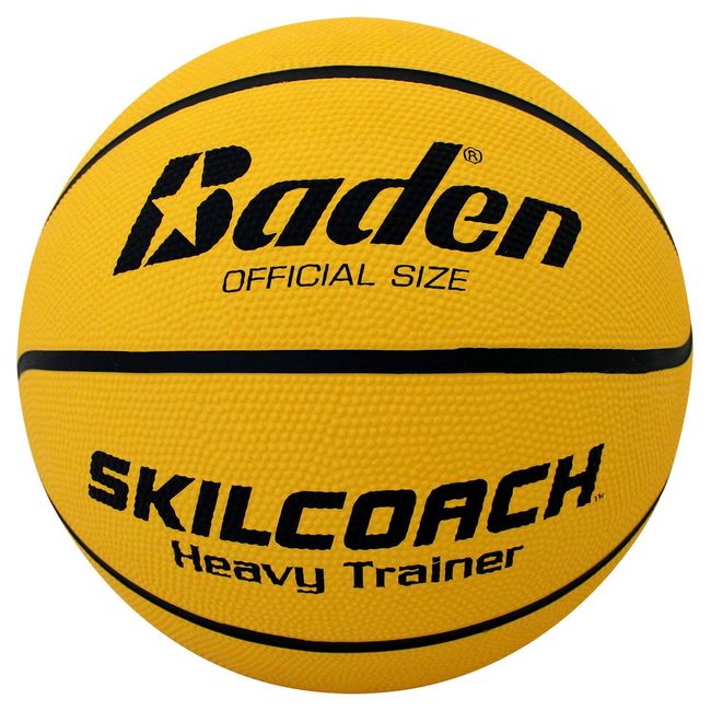 Baden SkilCoach Heavy Trainer Rubber Basketball, Red, 29.5-Inch