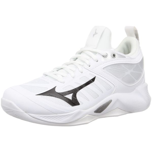 Mizuno Wave Dimension Volleyball Shoes, Club Activities, Indoor, Wide, Lightweight, Indoor, multicolor (white / black)