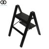 2 Ladder Step Portable Black Folding Safety Non Slip Small Stool Ladders