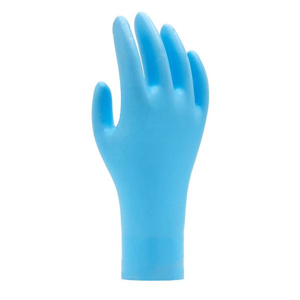 SHOWA N-Dex 8005PF Disposable Nitrile Glove, Powder Free, X-Large (Pack of 50)