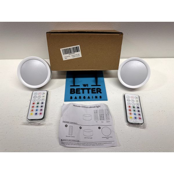 GH LED Light Bulbs Cabinet Lighting With Remote 2 Pack