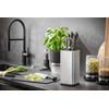 GEFU Insiem Knife Block Black/Silver One Size