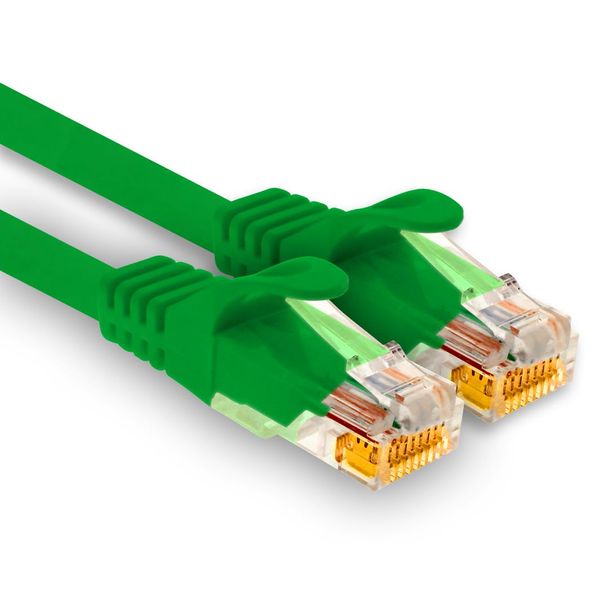 1aTTack.de - 1 x 3.0m Cat7 network cable, Cat.7 Ethernet, Lan & Cat 7 patch cable for maximum internet speed & connects all devices with RJ 45 socket green