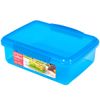 Sistema 1L Square Water Bottle + 2L Lunch Box - Blue
