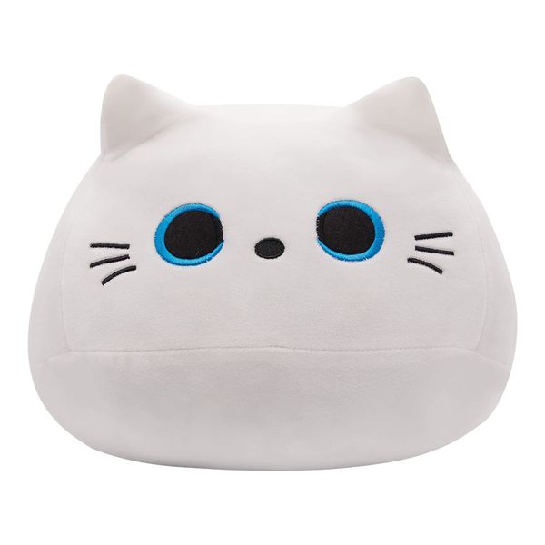 Tocwick Cat Plush Toys Stuffed Animals Gifts Cute Pillows Cotton Plushie Car Home Decorations (White)