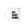 3dRose Eat Sleep Climb Ceramic Mug, 11 oz, White