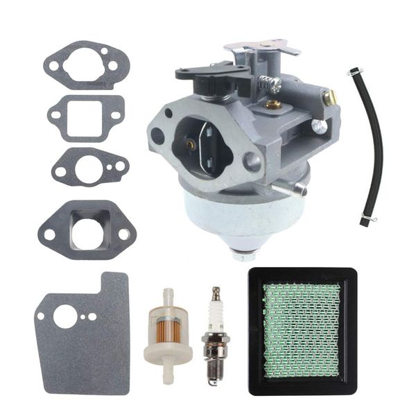 ANTO GCV190 Carburetor for Honda 16100-Z0Y-853 16100-Z8D-911 GCV190A GV190LA HRB217 HRX217 HRX217K1 HRX217K2 Manual Choke Engines with Insulator Air filter Spark Plug Insulator Gaskets kit