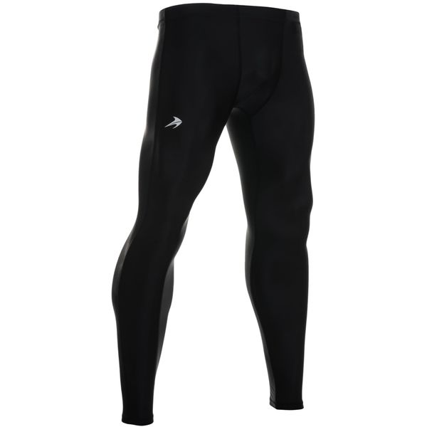 CompressionZ Men's Compression Pants Base Layer Running Tights Mens Leggings for Sports (Black, 3XL)