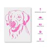 Labrador Face Stencil - Dog & Lab Face