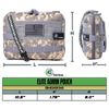 Large Tactical Molle Admin Pouch with Morale Patch and Paracord Tether Super HD