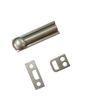 QCAA Solid Brass Surface Bolt, 2", Satin Nickel, 2 Pack, Made in Taiwan