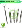 3D,4D,6D Volume Lashes Extension Tweezers Eyelashes Inspection Mirror Tool 5Pcs
