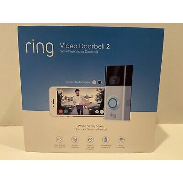 Ring Video Doorbell 2 Complete Working Battery For Parts Not Working See Notes