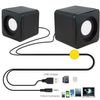 3.5mm Mini USB Wired Computer Speakers Stereo Bass For PC Laptop Desktop Black