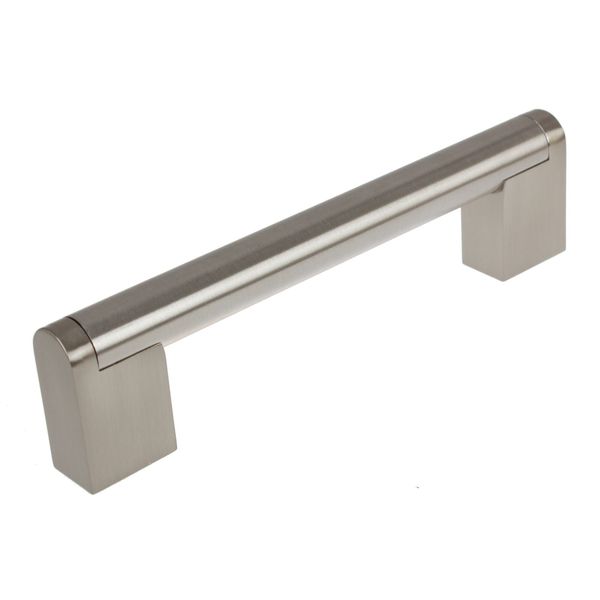 GlideRite 5-Pack 5 in. CC Stainless Steel Cross Bar Cabinet Satin Nickel