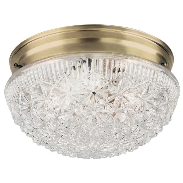 Westinghouse Lighting 6661000 2lite Ab Clear Faceted Glass