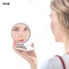 Napure Mirror, Double Sided Compact Mirror, 7x Magnifier, Makeup Mirror, Hand Mirror, Real Skin Color, Silver, Made in Japan