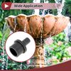 Hihaha Plastic Hose Barb Fitting 1.3"x0.6" Straight Through Pipe Connector Grey 5 Pcs