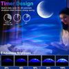 Star Projector with Bluetooth Speaker and Remote, Northern Lights Aurora Project