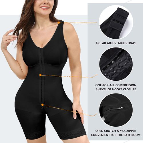 M MYODRESS Shapewear Womens Tummy Control Fajas Reductora Colombianas Full Body Shaper High Waist Bodysuit Thigh Slimmer Butt Lifter Leggings Hourglass Faja Bodysuit Compression Garment for Women