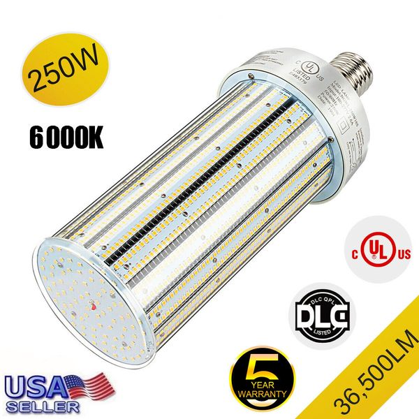 250W LED Corn Light E39 Mogul Base Replace 1000Watt Metal Halide High Bay 6000K