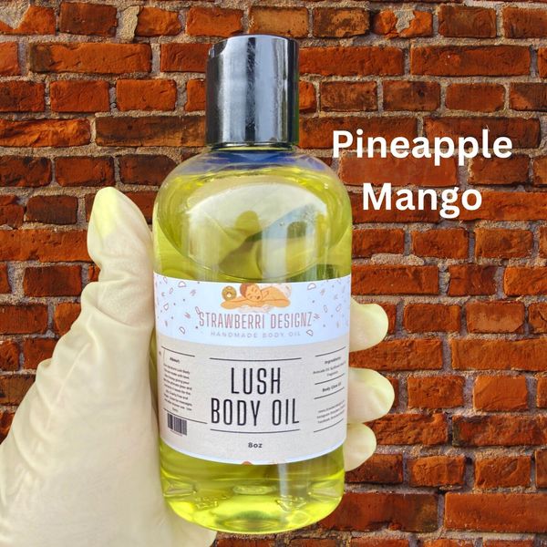 Pineapple Mango 🍍 🥭 Body Oil/Smooth Skin, Moisturizing |Massage Oil|- 8oz