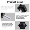 INCREWAY 12pcs M8x25mm Plum Blossom Shape Threaded Knurled Thumbscrew Grip Knobs Thumb Screw