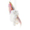 Rainbow Mane Magical Unicorn Marionette Yarn Puppet (White)