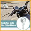 Partuto 10mm Diameter Motorcycle Banjo Fitting Adapter Silver Tone - 1 Pcs Replacement